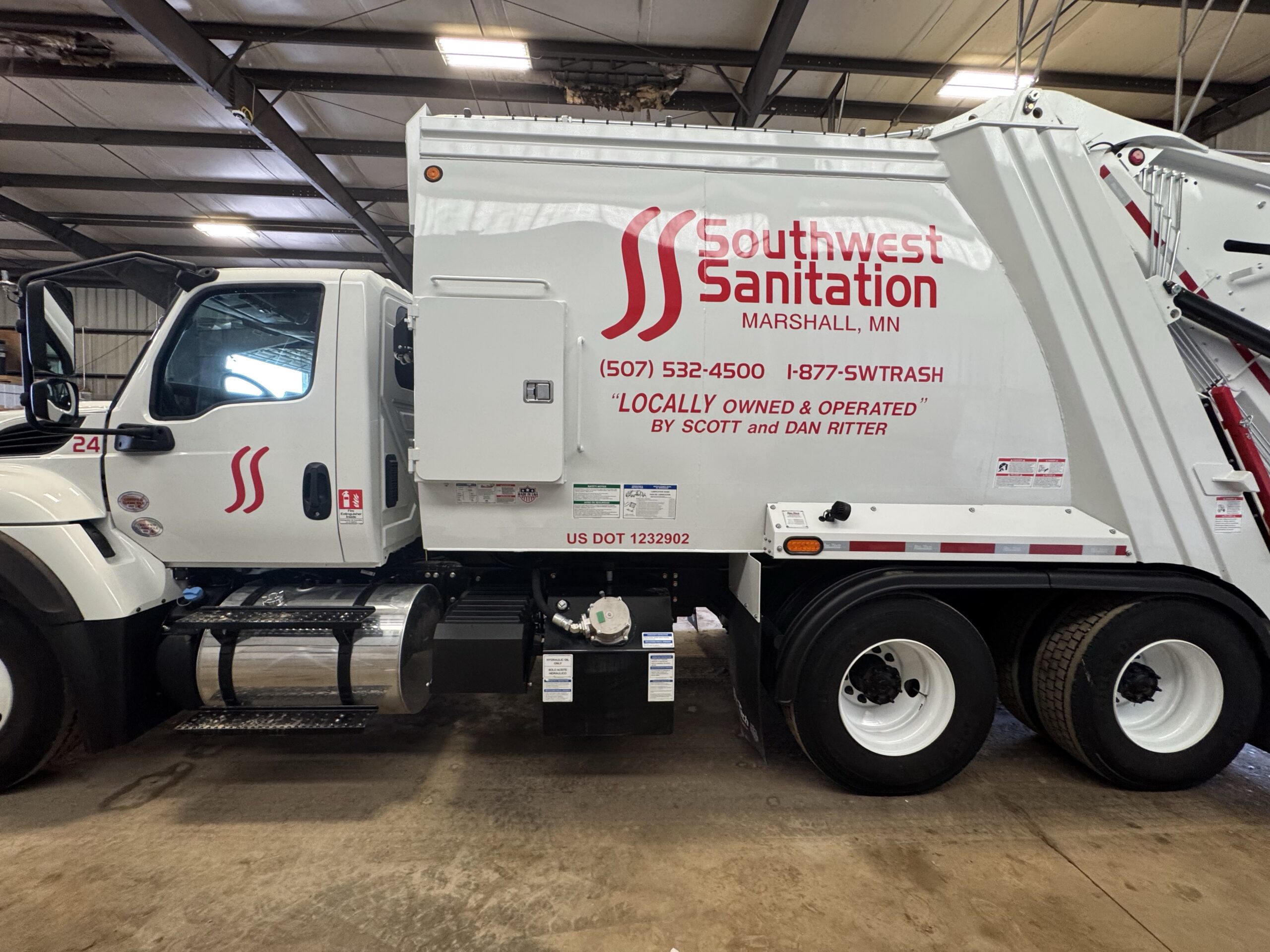 Southwest Sanitation Marshall - Garbage Truck Vehicle Graphics