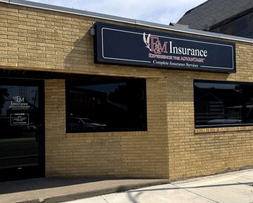 F&M Insurance - Schlenner Agency Clarkfield Cabinet Sign