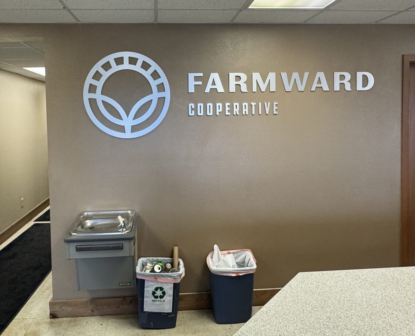 Farmward Dimensional Metal Letters