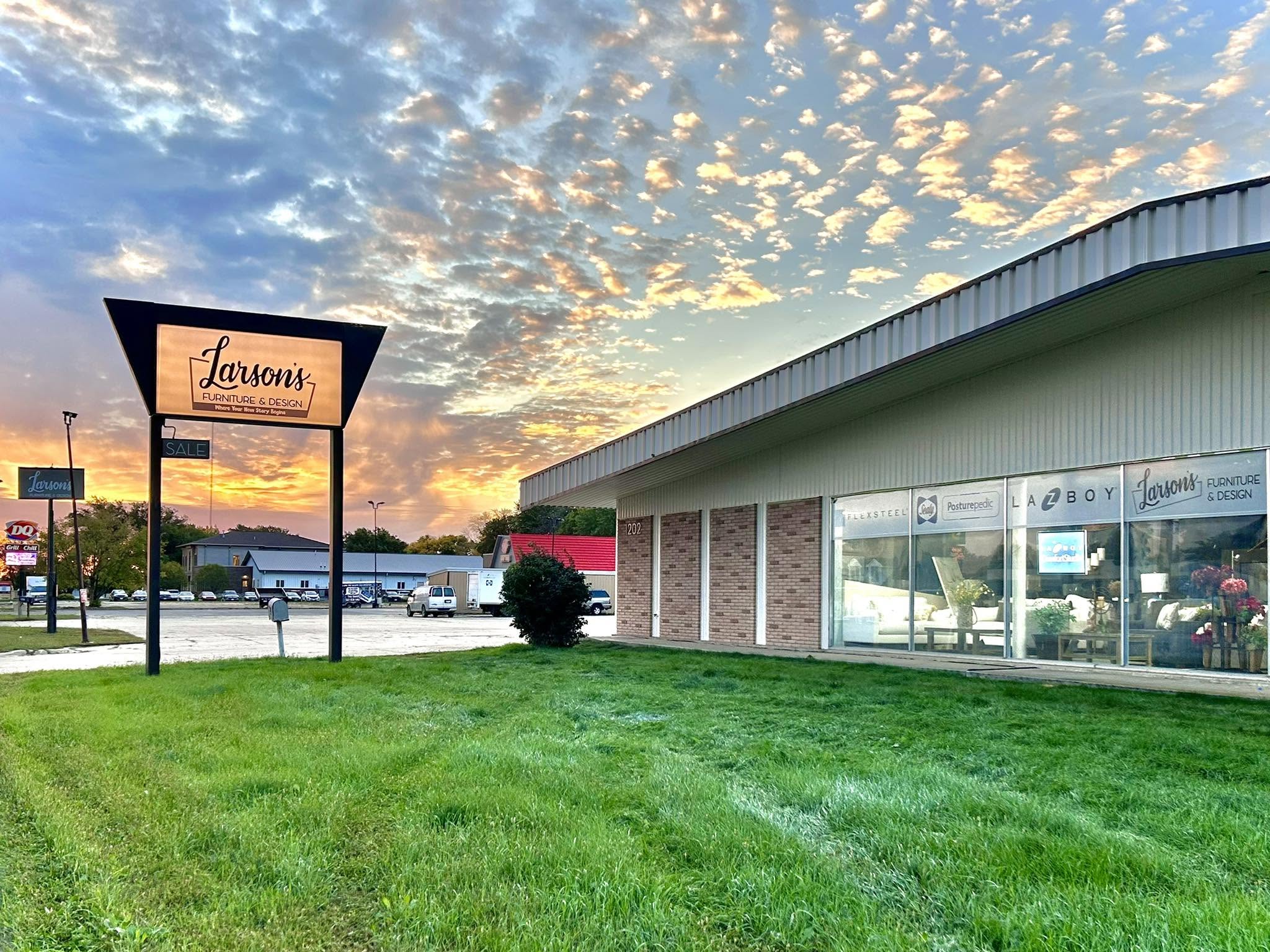 Larson's Furniture & Design - signs by AP Design